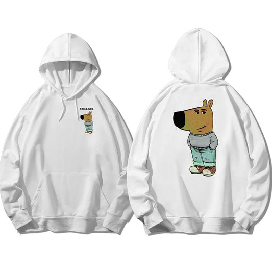 Funny Meme Chill Guy Hoodie, Funny Dog Cartoon 2Side Hoodie, Tiktok Meme Shirt, Chill Guy Hoodie, Casual And Relaxed, Chill Vibes Hoodie, Joke Tee Shirt