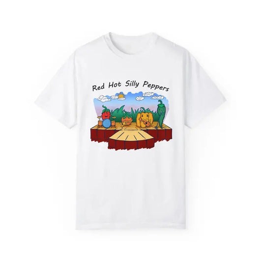 Funny Meme Red Hot Silly Peppers Shirt, Unisex Classic Cotton Tee, Retro Vintage Graphic Tee, Unisex Vintage Style Humorous Quote Merch Gift