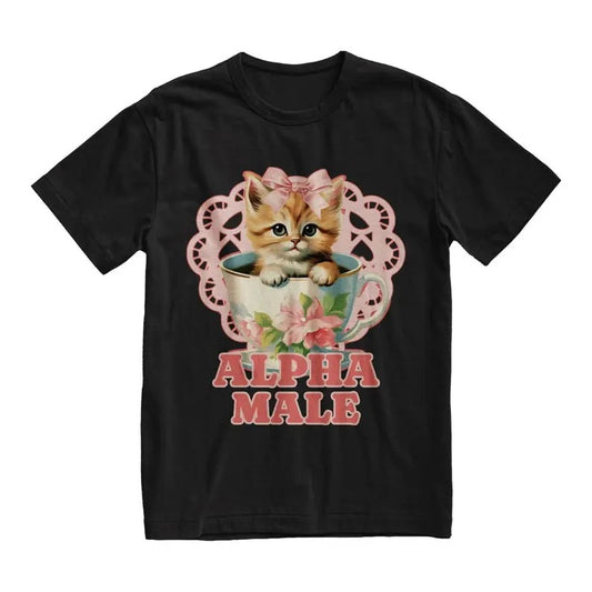 Funny Meme Shirt, Alpha Male Tee, Kitten Cat Gift Unisex T-Shirt