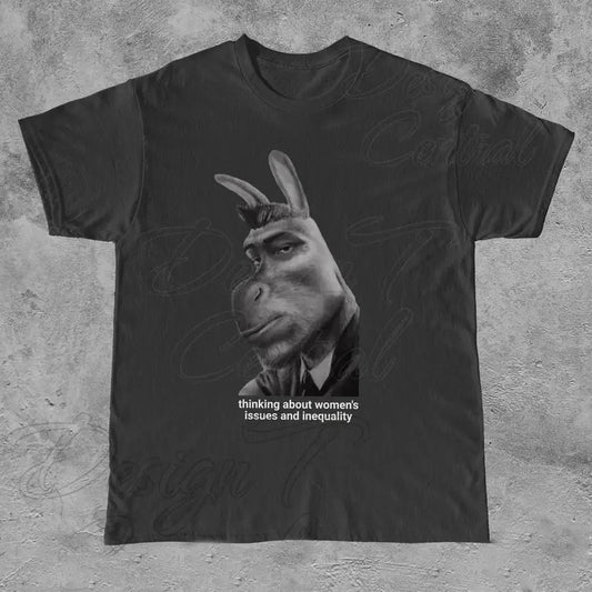 Funny Meme Shirt, Feminism Sigma Donkey Tee, Gift Unisex T-Shirt Casual Fabric