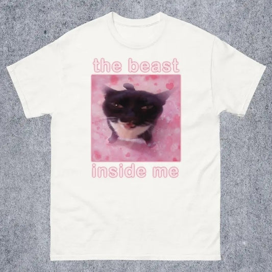 Funny Meme Shirt, The beast inside me Tee, Gym Gift Unisex T-Shirt