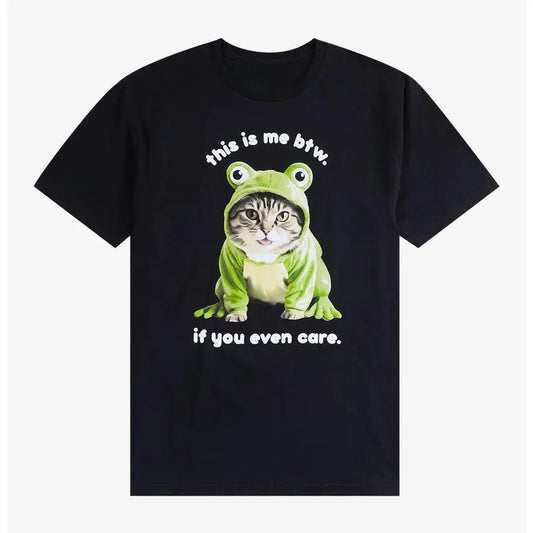 Funny Meme Shirt, This Is Me BTW Cat, Gift Unisex T-Shirt Casual Fabric