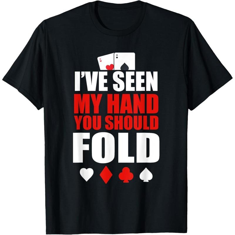 Funny Poker - Texas Holdem Lucky Poker T-Shirt made in usa
