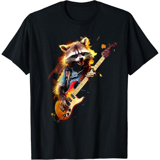 Funny Rock Music Metal Guitar Player T-Shirt made in us