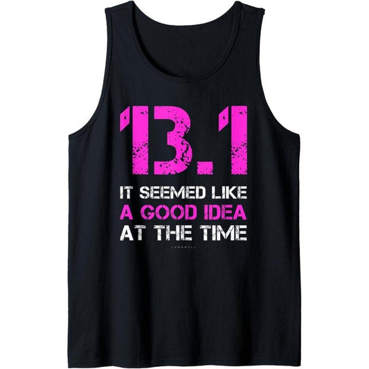Funny Running Tanks. 13.1 Funny Half Marathon Tank Top Tank Top made in usa