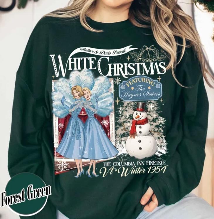 Funny Sisters White Christmas Sweatshirt, Best Xmas Gift For Friends, Merry Christmas, Christmas Holiday, White Christmas, Funny Christmas For Women