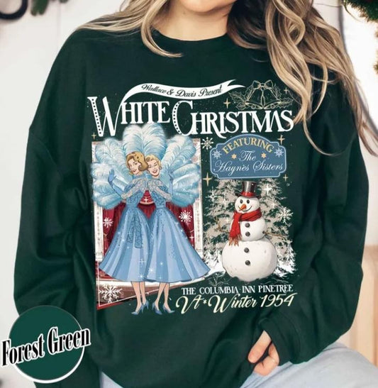 Funny Sisters White Christmas Sweatshirt, Best Xmas Gift For Friends, Merry Christmas, Christmas Holiday, White Christmas, Funny Christmas For Women