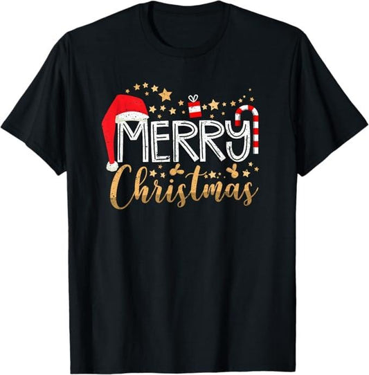 Funny Xmas Men Women Family T-Shirt, Funny Family Christmas Merry Christmas Cute Xmas Holiday T-Shirt - Menswear Top