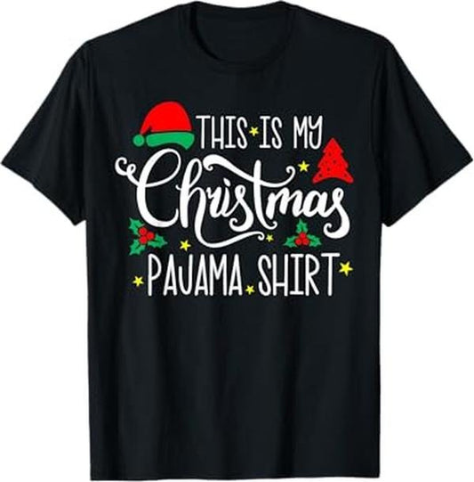 Funny Xmas Men Women Family T-Shirt, Funny Family Christmas Pajama Cute Xmas Retro Holiday T-Shirt - Menswear Top