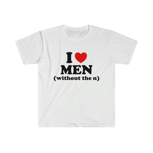 Funny Y2k Tshirt - I Love Men Without The N 2000's Celebrity Inspired Heart Tee - Gift Shirt  T-shirt, sweater and Hoodie