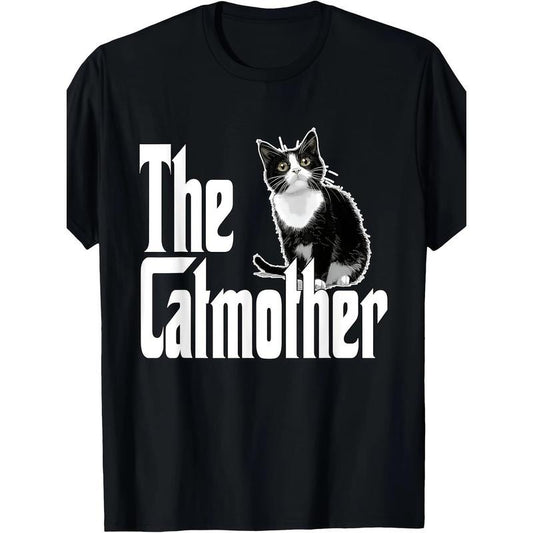 Funny cat Mom Cat Mom black and white Cat Mom Cat Mom Men's T-shirt  made in usa