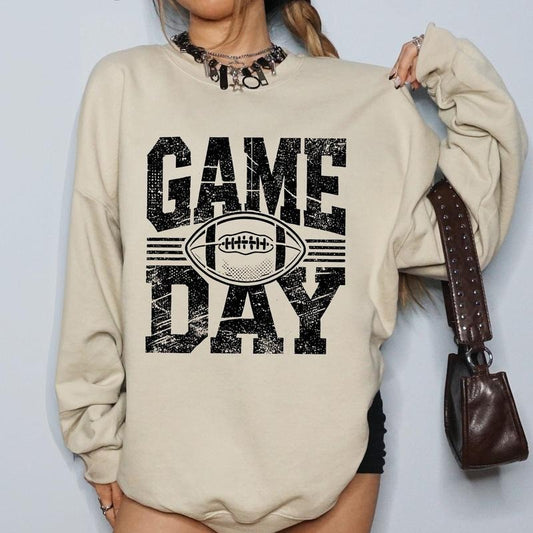 Game Day, Varsity, Football, Sports, Big Game, Touchdown, Tailgate Party Sweatshirt, Women's Crew Neck, Crewneck