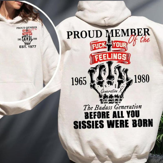Generation X Custom Year Badass Generation Shirt Before All You Sissies Were Born Gift For Gen X Retro Gen X Shirt Skull Design  T-shirt, sweater and Hoodie