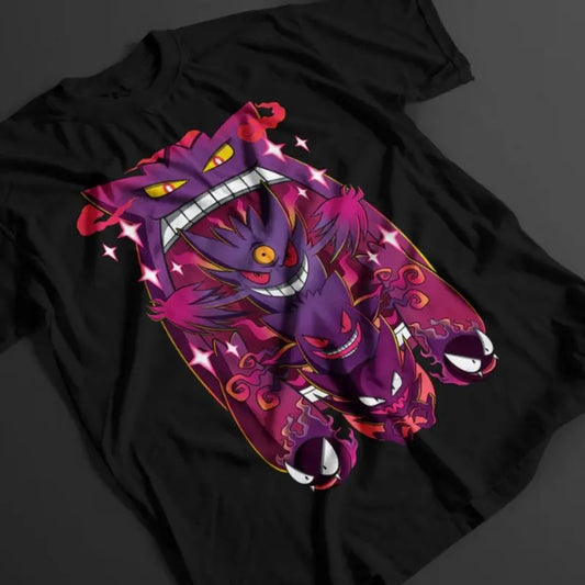 Gengar Evoluciones - Pokémon, Gengar Shirt Anime, Pokemon Shirt,  Gift for him for her Menswear Top Streetwear