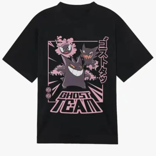 Gengar Ghost Team Evolution T-shirt Funny Shirt Graphic Tee Stylish Anime Manga Lover Gifts, Pokemon Shirt, Vintage graphic tees, Vintage anime tees, Gengar Shirt, Halloween Shirt, Tshirt for Man Top Menswear
