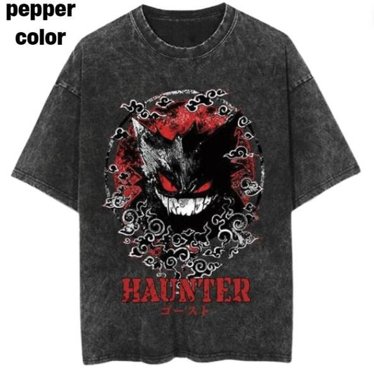 Gengar Haunter Vinatge Tee, Gengar Shirt, Gengar Merch, Anime Pokemon Shirt, Pokemon Merch, Manga Shirt, Pokemon for fan, Halloween Shirt, Gift for him, Gift for her Menswear Top Streetwear Underwear Tshirt