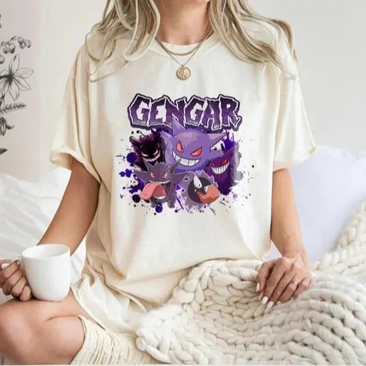 Gengar SWEATSHIRTS |  Dark Ghost Kaiju Japanese Style SWEATSHIRTS | Japanese Anime Movie Film Nerd Gaming Novelty Funny Unisex Sweatshirts |Gengar Japan Anime Sweatshirt