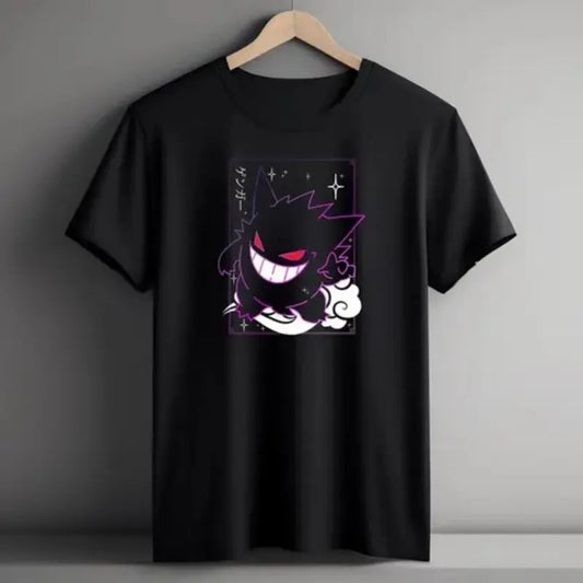 Gengar Tee Shirt Japanese Anime, Pokemon Shirt, Anime Shirt, Gift For man, gift for her Top Menswear