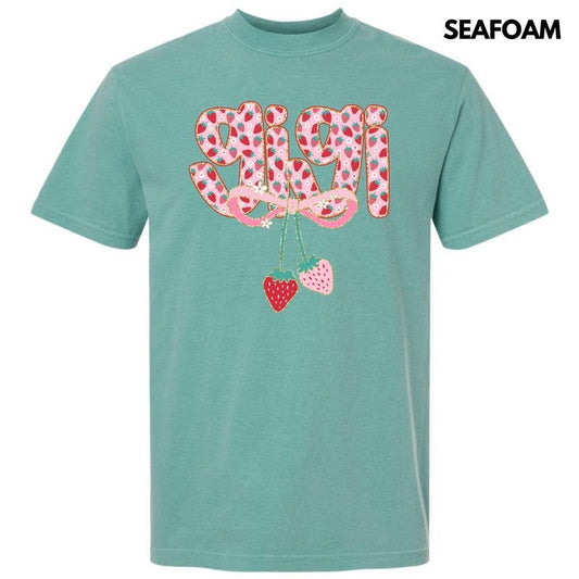 Gigi Strawberry Coquette Comfort Colors T-Shirt 'NLB'