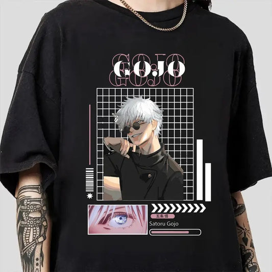 Gojo Satoru Anime Shirt, Anime Gojo Gift Men And Women T Shirt, Unisex T-Shirt, Short Sleeve Tee Shirt