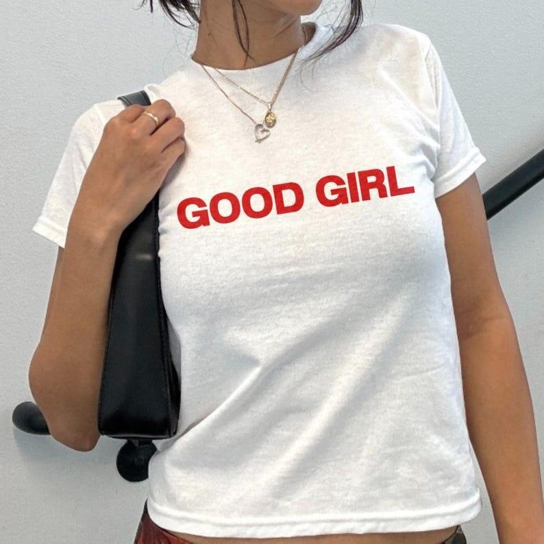 Good Girl Baby Tee Good Girl Romance Club Unhinged Feminist Baby Tee Coquette Aesthetic Feminism Baby Tee Book Lover Shirt Dark Romance Tee