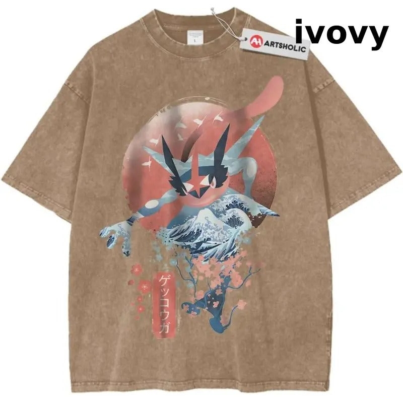 Greninja Shirt, Pokemon Shirt, PKM Shirt, Anime Shirt, Vintage Tee