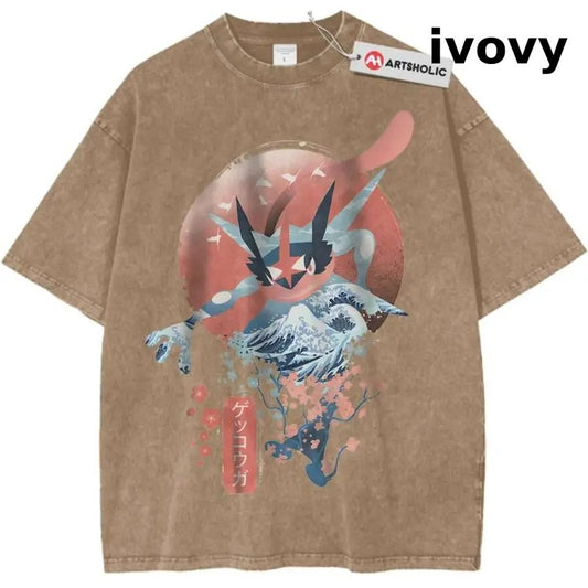 Greninja Shirt, Pokemon Shirt, PKM Shirt, Anime Shirt, Vintage Tee