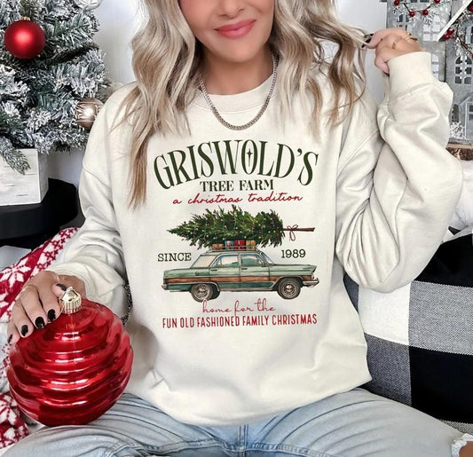 Griswold's Tree Farm Sweatshirt, Christmas Tree Farm Tee Shirt, Christmas Family Shirt, Holiday Sweater, Gift For Christmas