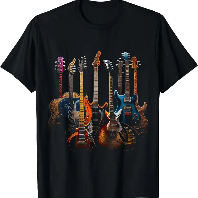 Guitar musician electric guitars player gifts - Guitars guitarists gift T-Shirt | Unisex Cotton Tee, Short Sleeve, Crewneck, Size S-5XL