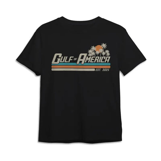 Gulf of America Est 2025 Shirt President Trump Gulf Coast Shirt Texas Mississippi Florida Beach Crewneck Unisex Cotton Unisex Classic Cotton Tee Menswear