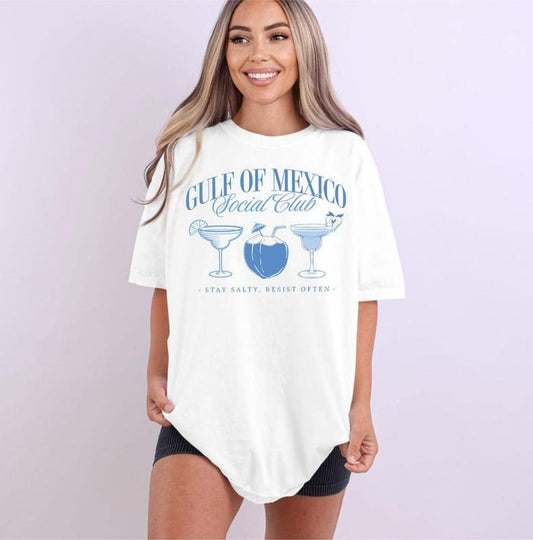 Gulf of Mexico Social Club Shirt, Ati Trump Comfort Tee Shirt Gift for Democrat, Fuk Trump Progressive Liberal Funny Political Tee