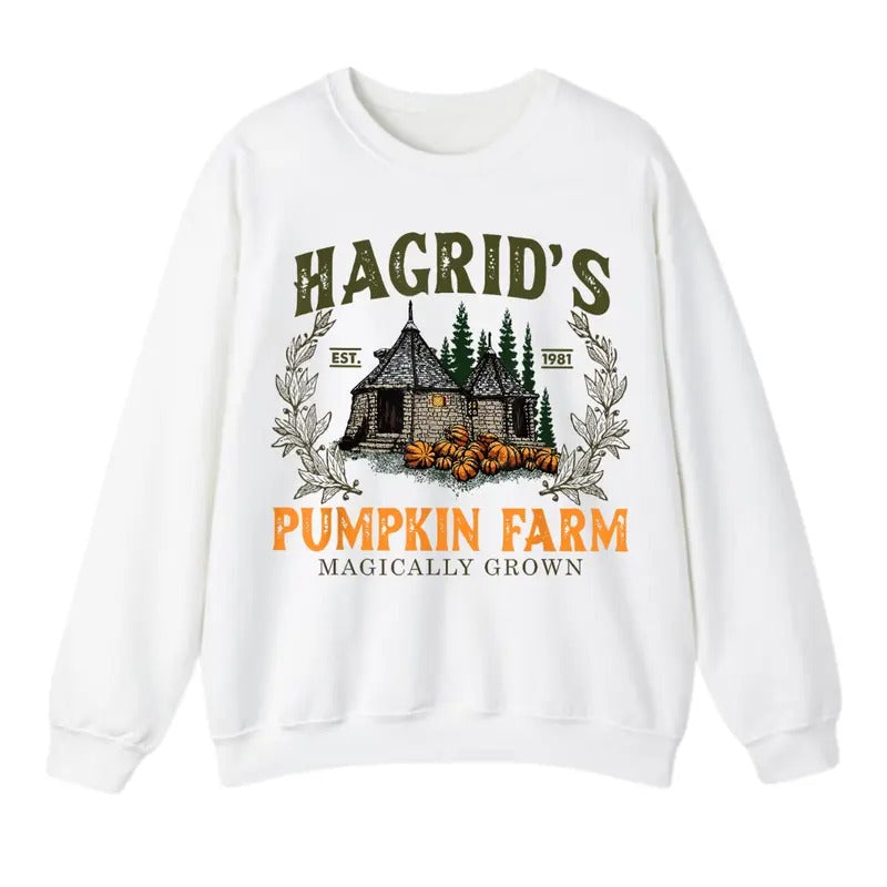 Hagrid's Pumpkin Farm Sweatshirt, Thanksgiving 2024, Fall Sweatshirt For Men And Women