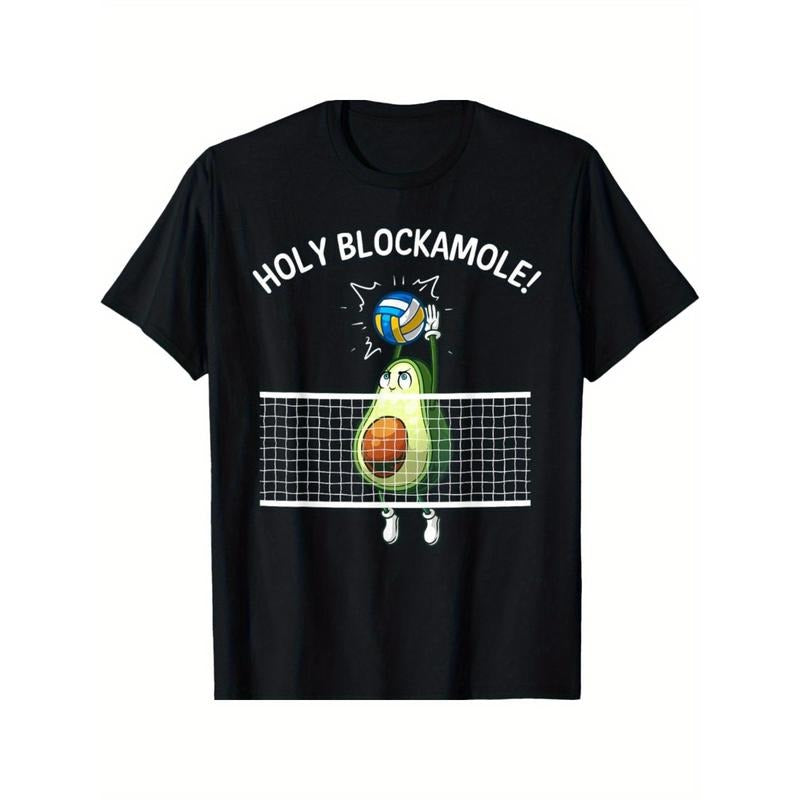 Halloween Funny Volleyball For Holy Guacamole Player Blocker T-Shirt made in usa
