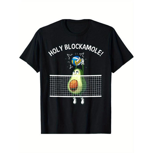 Halloween Funny Volleyball For Holy Guacamole Player Blocker T-Shirt made in usa