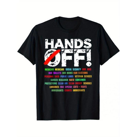 Hands Off Protest Social Security And Medicare Protest T-Shirt unisex T-Shirtstyle{n002}2