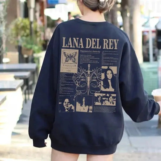 Happiness Is A Butterfly Shirt, Lana Del Rey 90s Tshirt, Lana Del Rey lyric T-shirt, Retro Lana Del Rey, LANA Del Rey Merch, Vintage Music Sweatshirt, Music T-Shirt, Vintage Sweatshirt, Oversized Sweatshirt, Gift For Music Fans