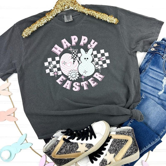 Happy Easter Groovy Comfort Colors T-Shirt