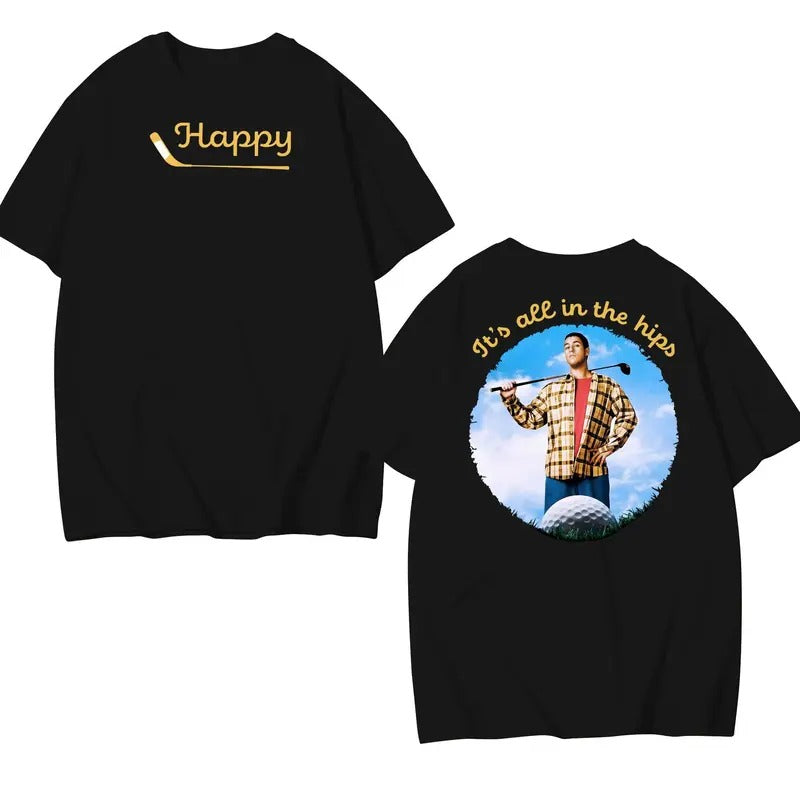 Happy Gilmore, Ad4m Sandl4r, Golf Putting Shirt, Retro Vintage Shirt, Gift For Dad, Unisex, Movie, Funny Movie Shirt, Cotton Fabric Tee Comfortable