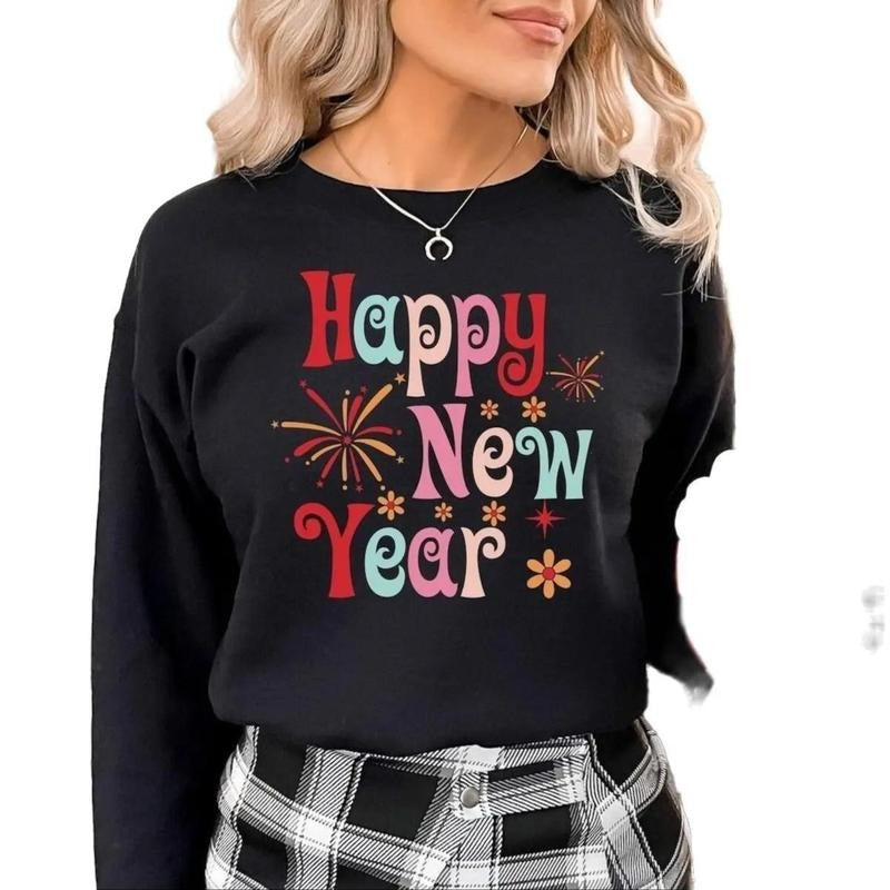 Happy New Year Sweatshirt, Cheers To The New Year Sweatshirt For Women