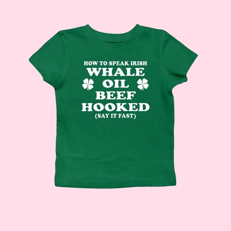 Happy St Patrick's Day Ireland Shamrock Baby Tee Pub Beer Paddy's Day Irish Paddies - Funny Baby Tee , Y2K 2000's Stylestyle{n002}2