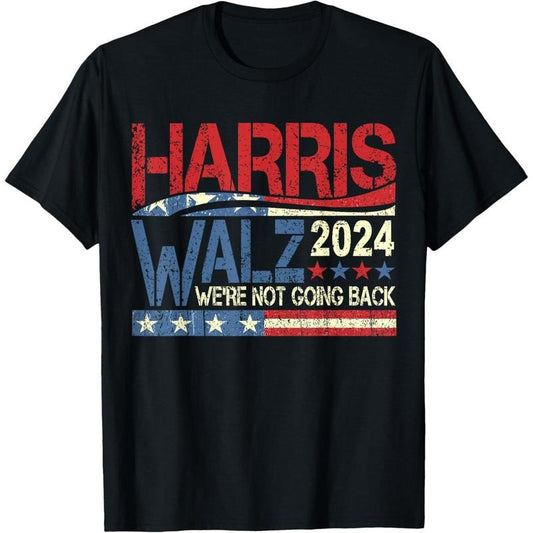 Harris Walz 2024 Kamala Harris 2024 Tim Walz 2024 USA Flag T-Shirt made in usa