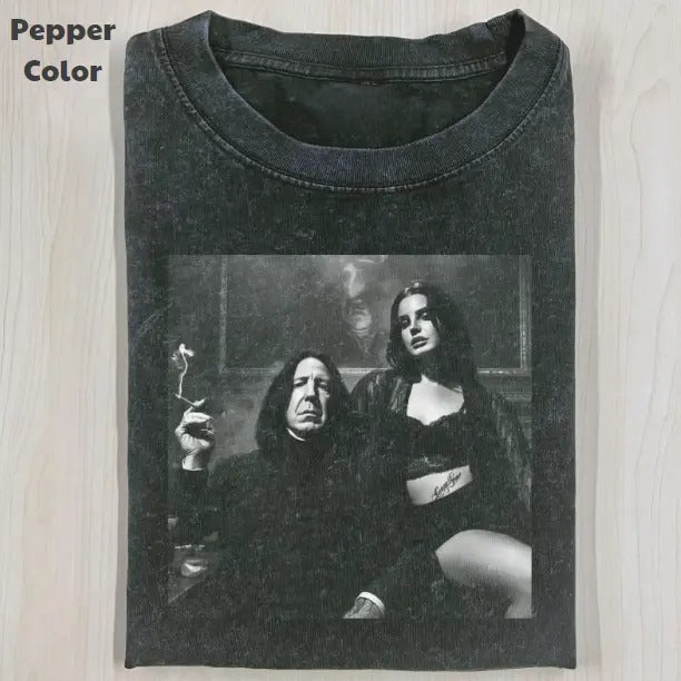 Harry Potter Vintage Graphic Tee, Severus With Girl T-Shirt, Movies Tee, Unisex Meme Cringe Funny Dumb Shirt, Menswear Womenswear Streetwear Cotton Comfort