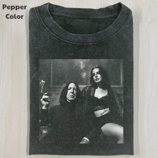 Harry Potter Vintage Graphic Tee, Severus With Girl T-Shirt, Movies Tee, Unisex Meme Cringe Funny Dumb Shirt, Menswear Womenswear Streetwear Cotton Comfort