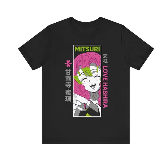 Hashira Kanroji Anime T-shirt Unisex, Demon Anime Manga Shirt, Anime Shirt, Anime Lovers Shirt, Graphic Anime Tee, Manga Shirt, Japanese Menswear Top Underwear Tshirt Streetwear Man Tropical Crewneck Shortsleeve Round Neck Casual