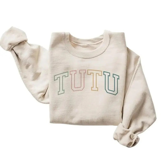 Hawaiian Grandma Sweatshirt - Tutu Outline - Gift For Grandma - New Tutu Shirt Mothers Day Gift Unisex