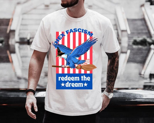Hex Fascism, Redeem the Dream, Cory Booker Filibuster, Women's Racerback Tank, Witchy T-Shirt, Witchcraft Clothing, Pagan Protest