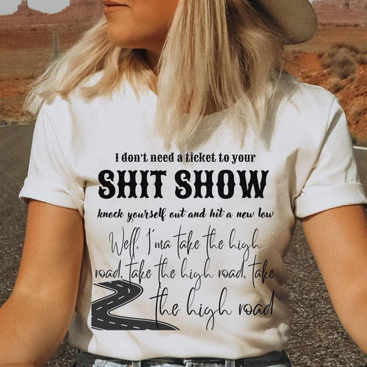 High Road Kooe Wettzel Shirt, Shiit Show Shirt, Country Concert Tee, Music Shirt, Gift For Fan, Unisex Short Sleeve Tee