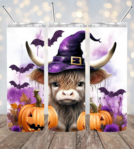 Highland Cow Fall 20oz Stainless steel tumbler 4 colors