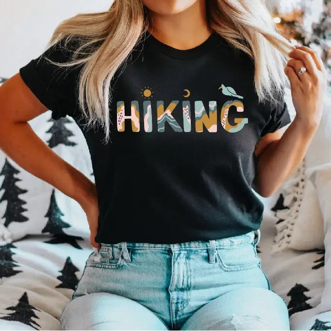Hiking T-Shirt, Funny Adventure Shirt, Mountains Camping Tee, Hiking Lovers Tee, Camper Gifts Shirt, Hiking Life T-Shirt, Travel Gift Short Sleeve.