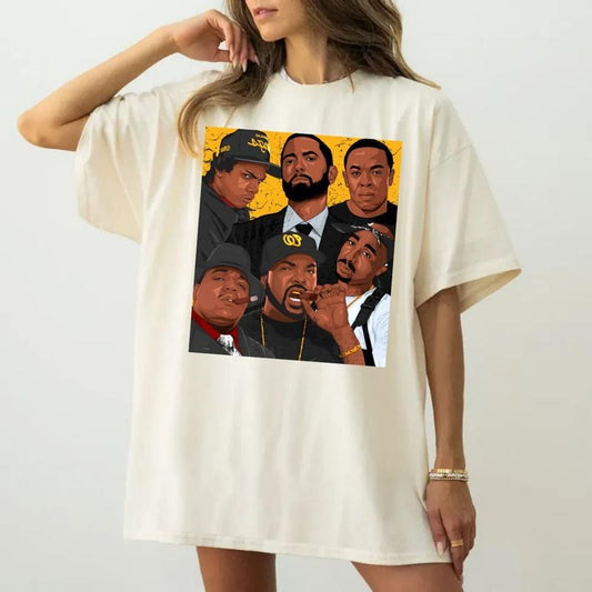Hip Hop Old School Shirt, West Coast Hip Hop Tee, Friends Rapper Tshirt, 90s Music, Unisex Short Sleeve Tee